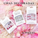 unas decorada corta con lazo (new) (76&*12)